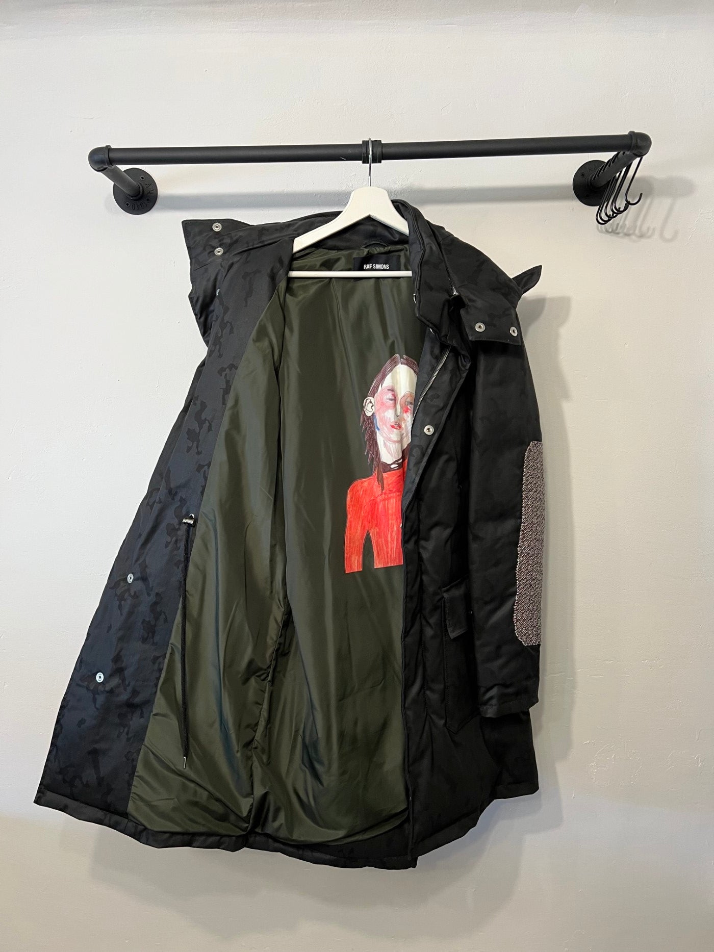 Raf Simons Guitar Boy down parka