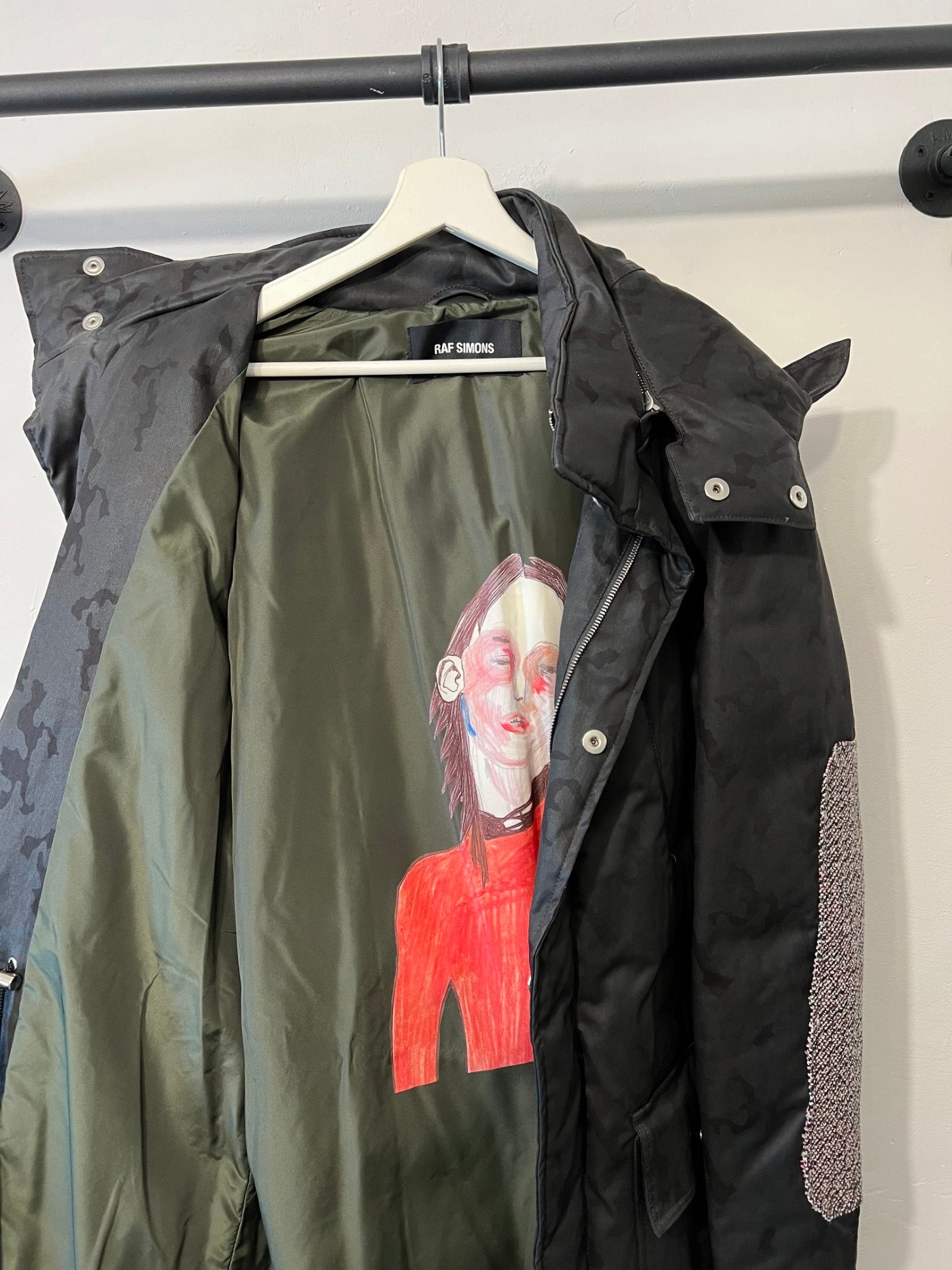 Raf Simons Guitar Boy down parka