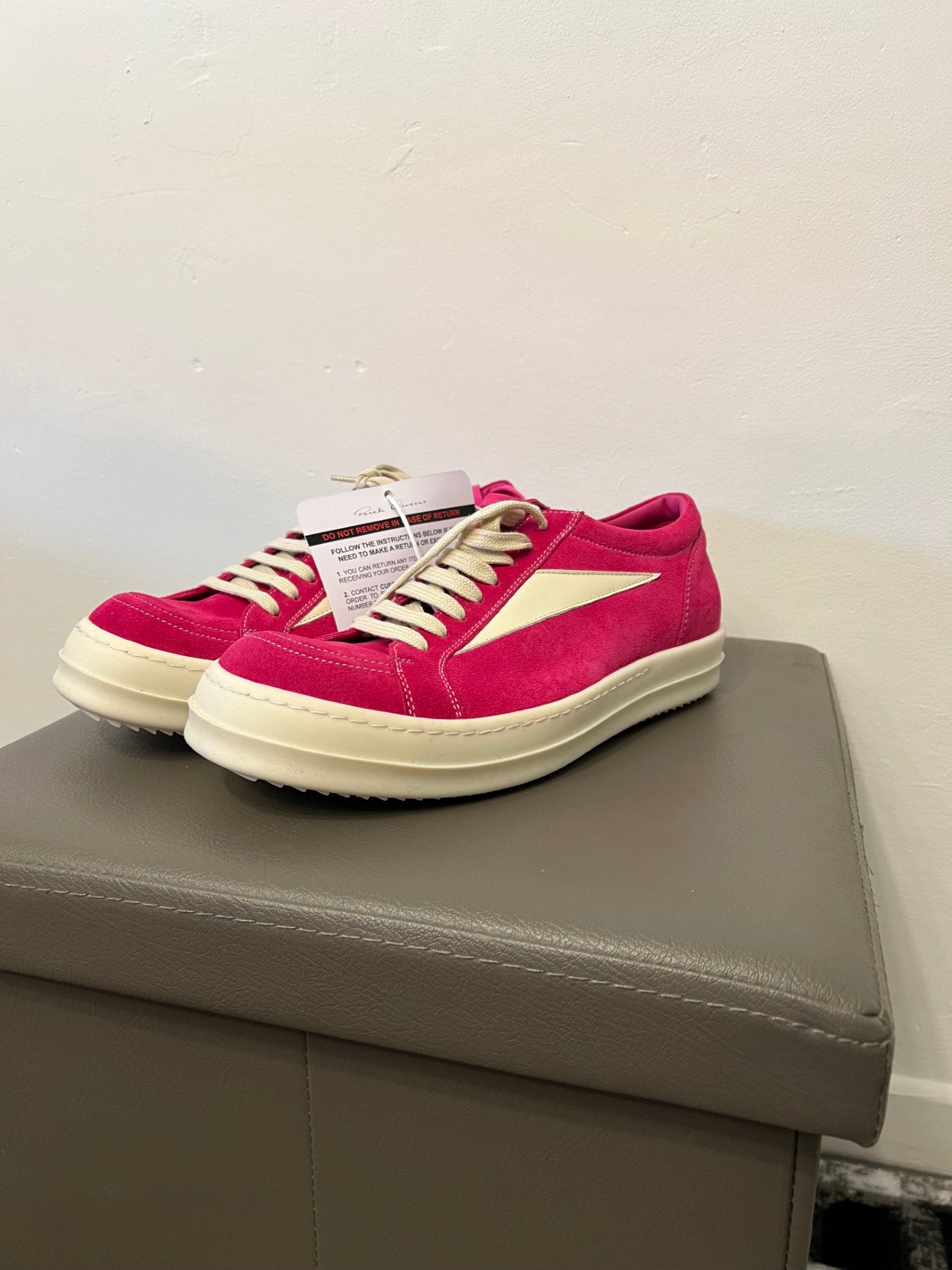 Rick Owens Mainline Vans Hot Pink