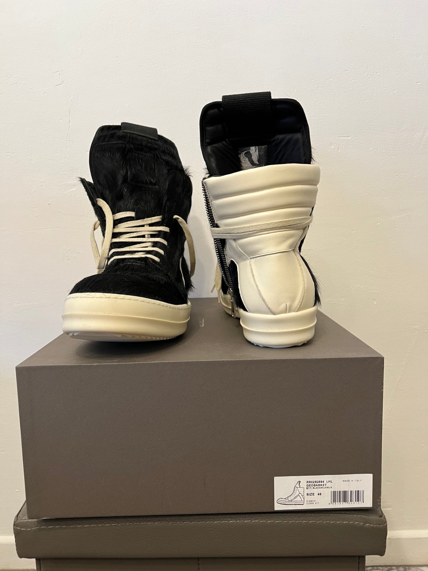 Rick Owens Geobasket pony hair