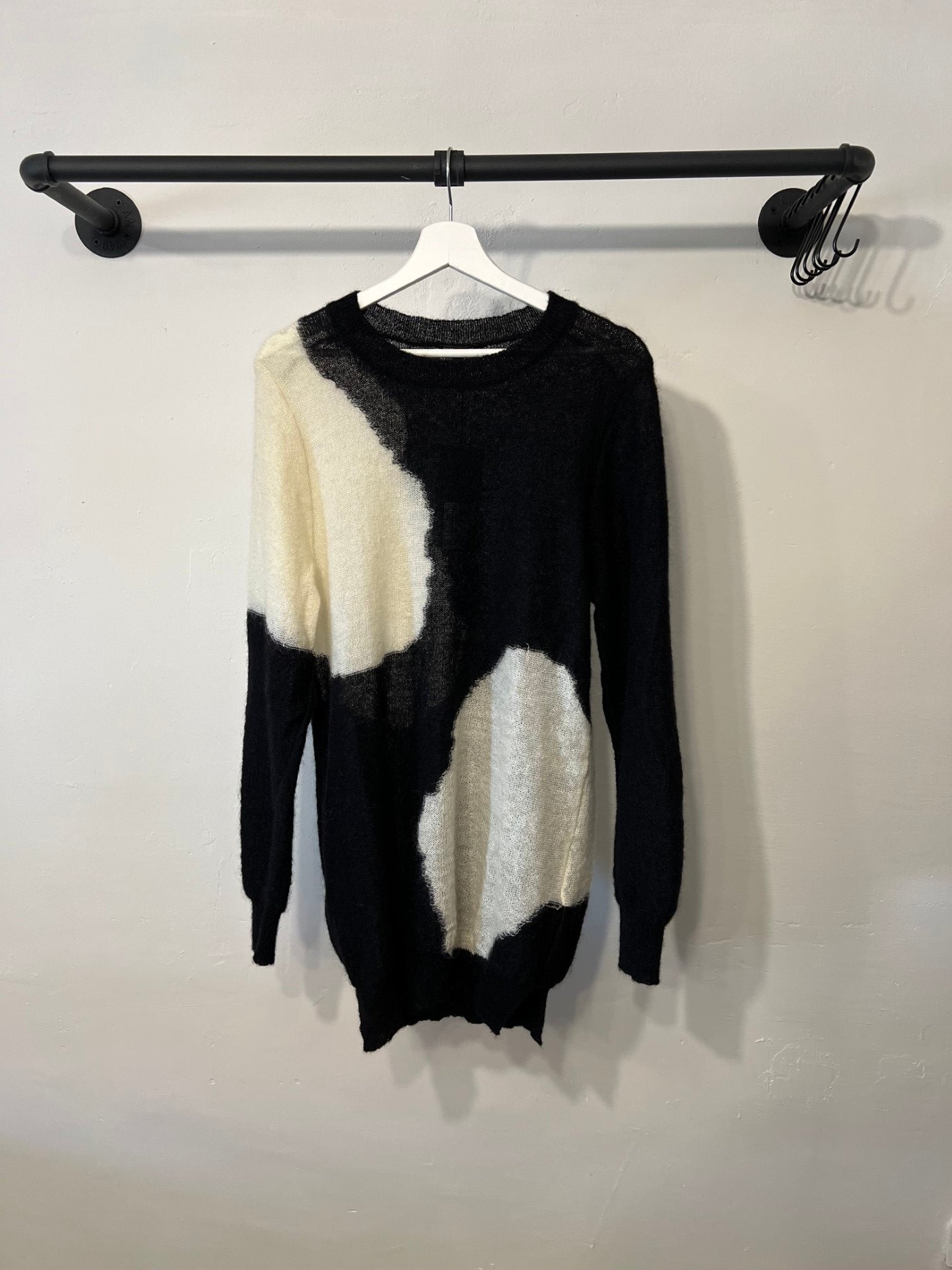 Ann Demeulemeester Two-Tone Long Sleeve Jumper