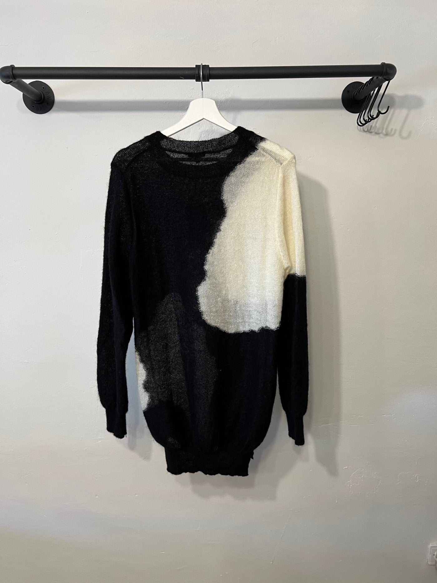 Ann Demeulemeester Two-Tone Long Sleeve Jumper