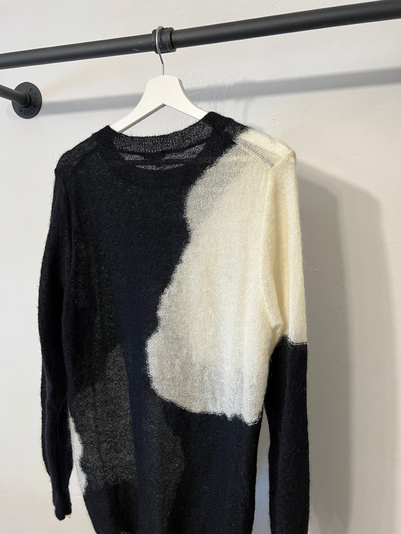 Ann Demeulemeester Two-Tone Long Sleeve Jumper