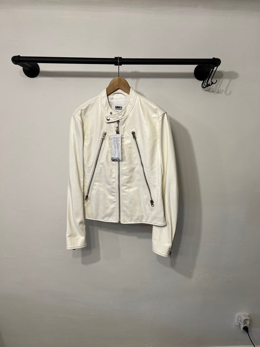 MM6 Maison Margiela 5-zip leather jacket