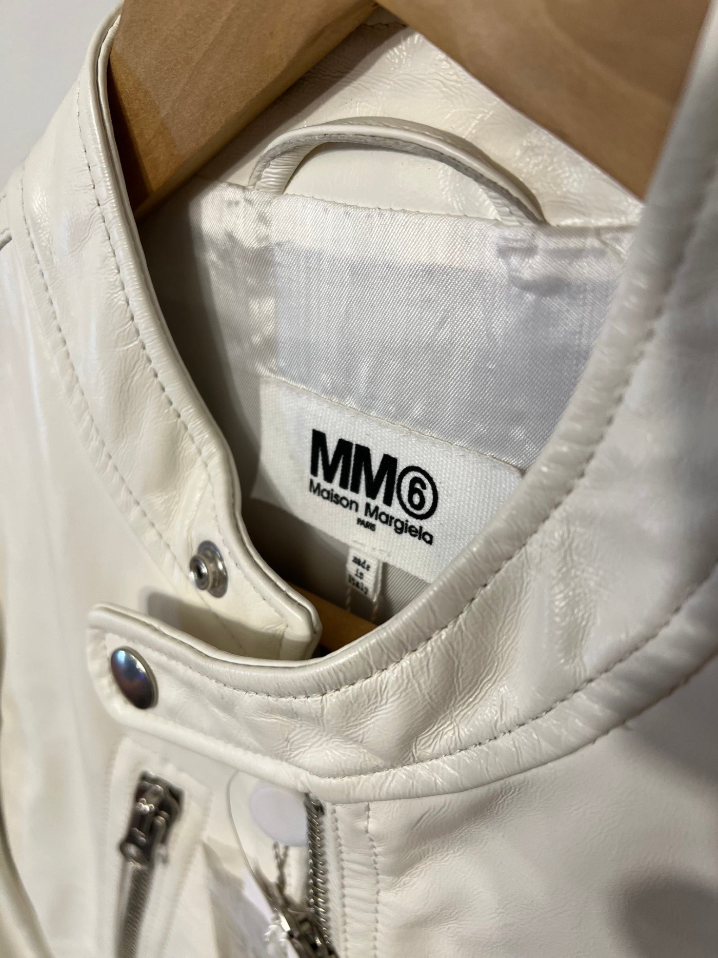 MM6 Maison Margiela 5-zip leather jacket