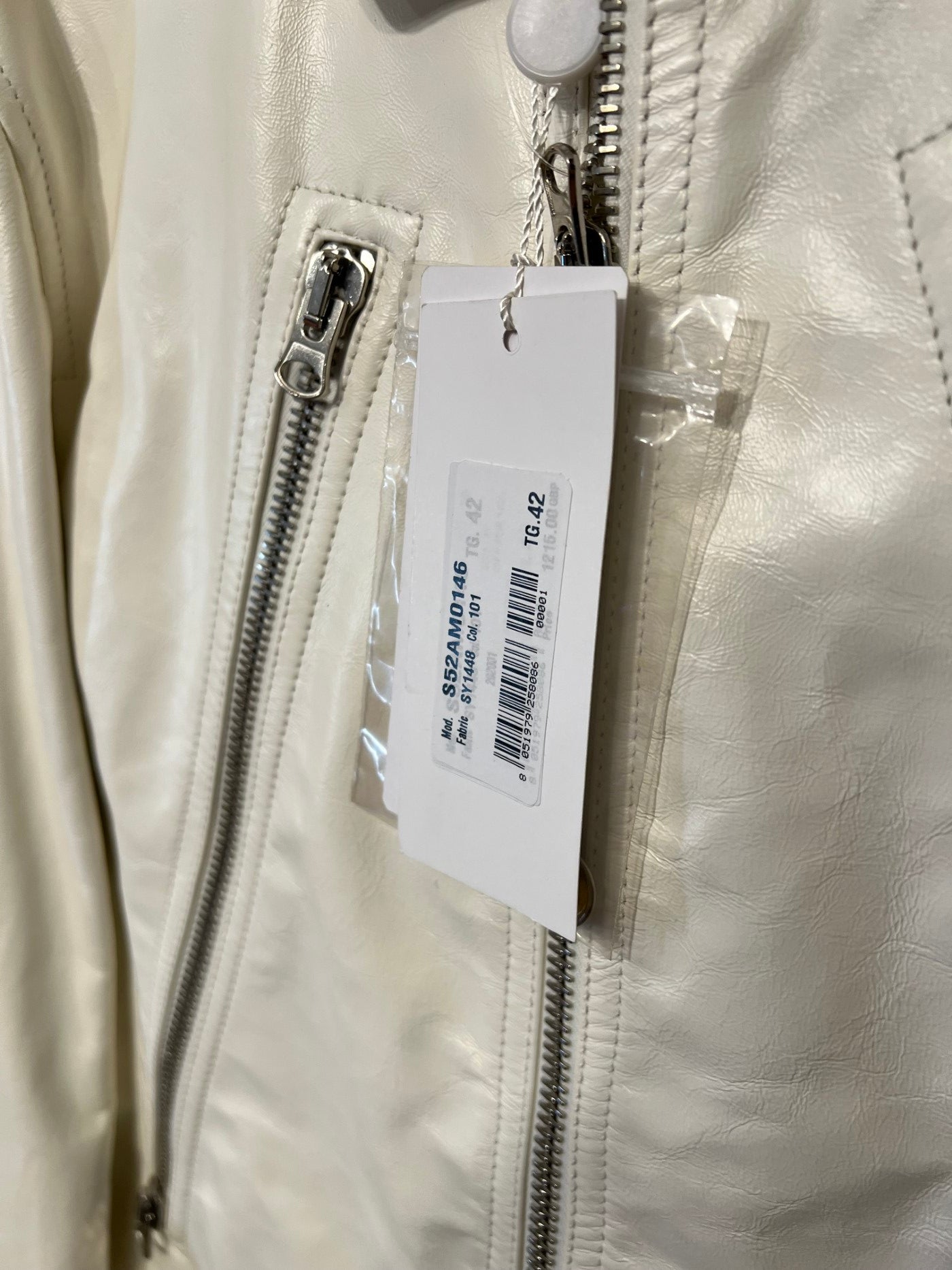 MM6 Maison Margiela 5-zip leather jacket