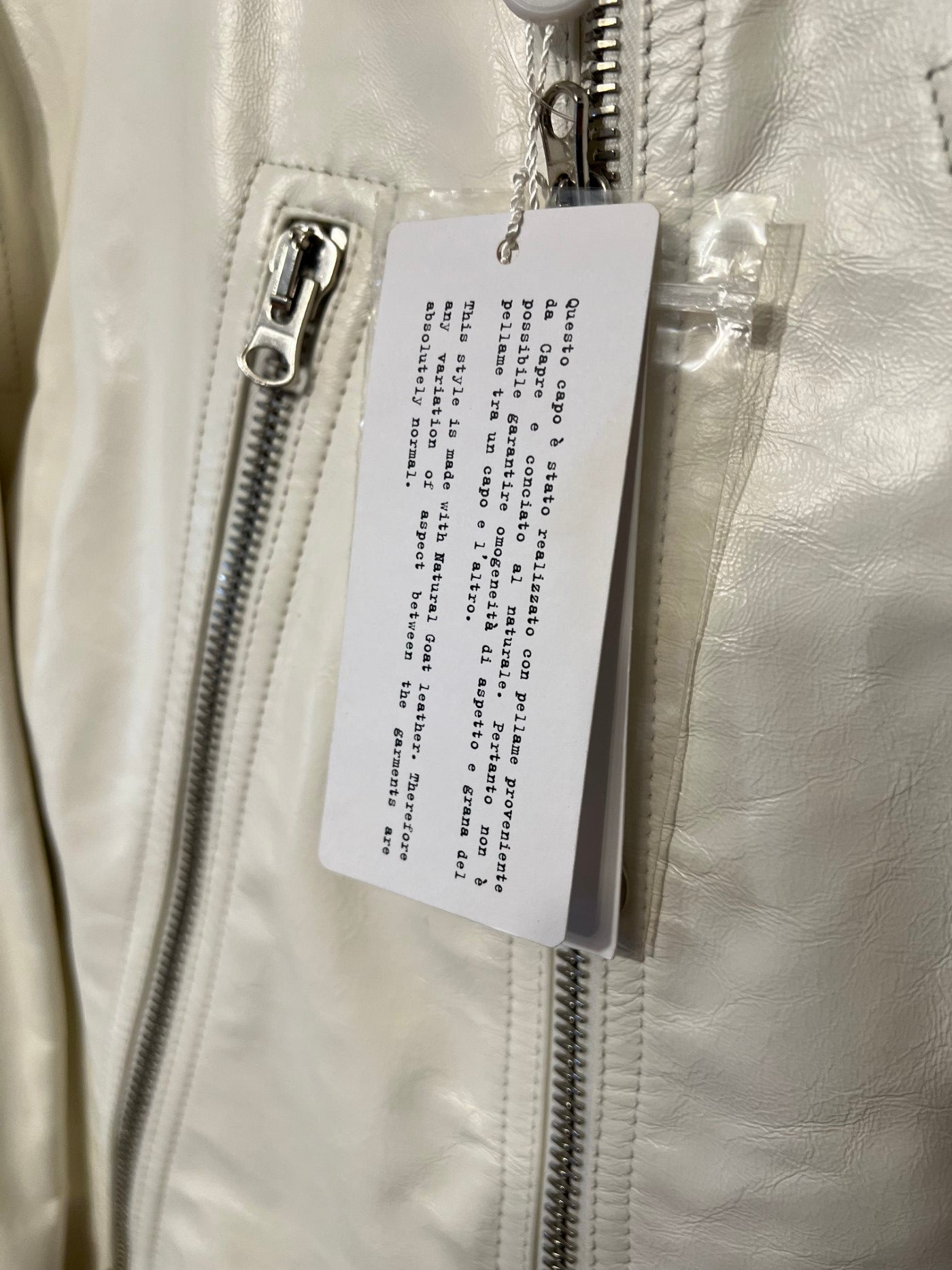 MM6 Maison Margiela 5-zip leather jacket