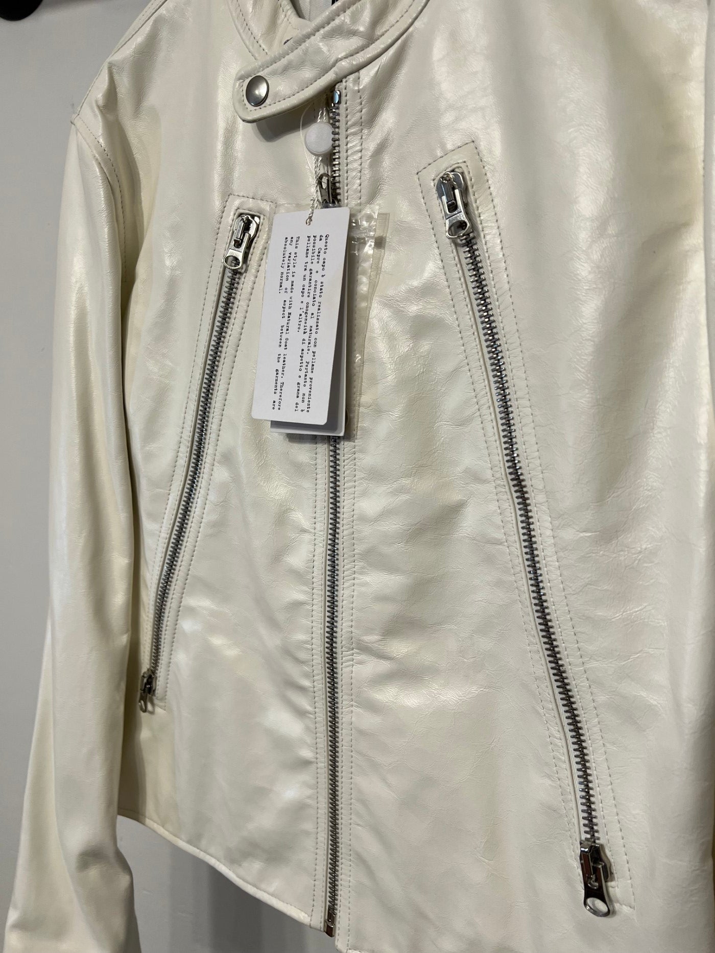 MM6 Maison Margiela 5-zip leather jacket