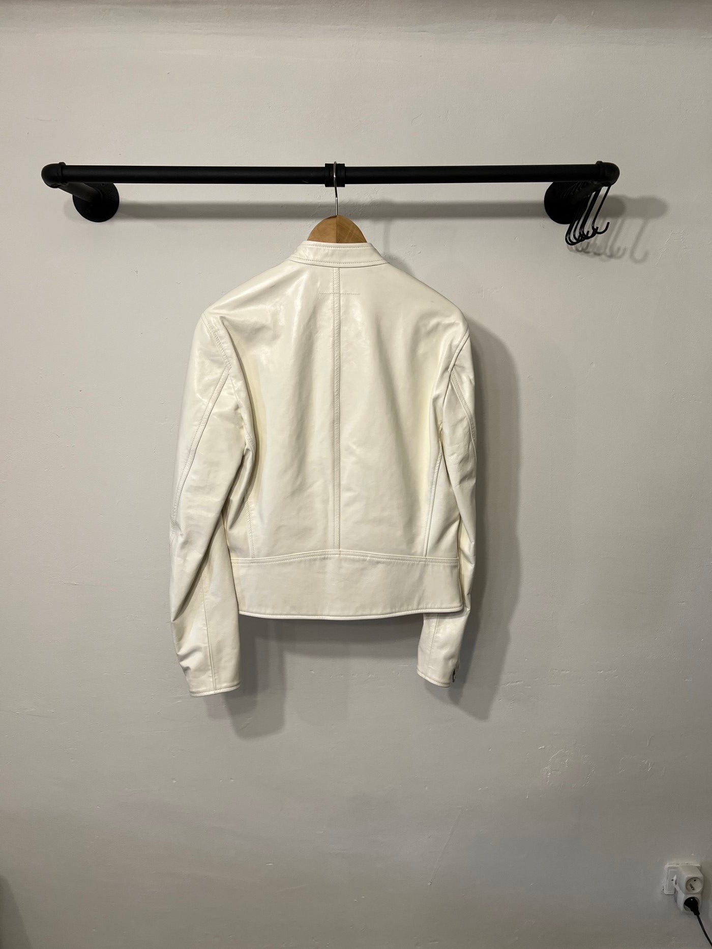 MM6 Maison Margiela 5-zip leather jacket