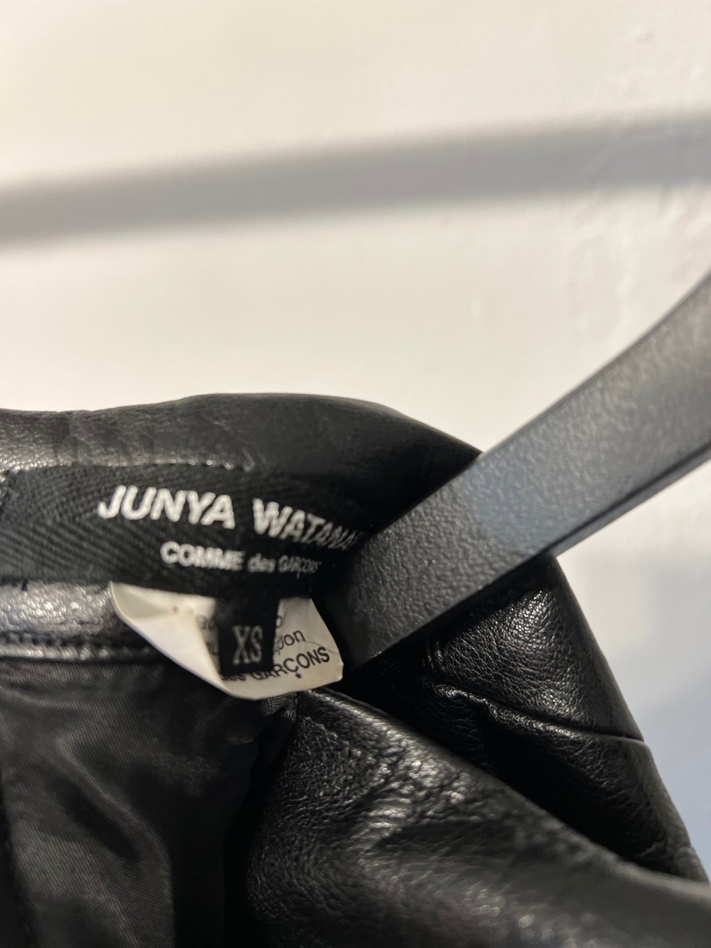 Junya Watanabe Leather Plaid Bondage Blazer